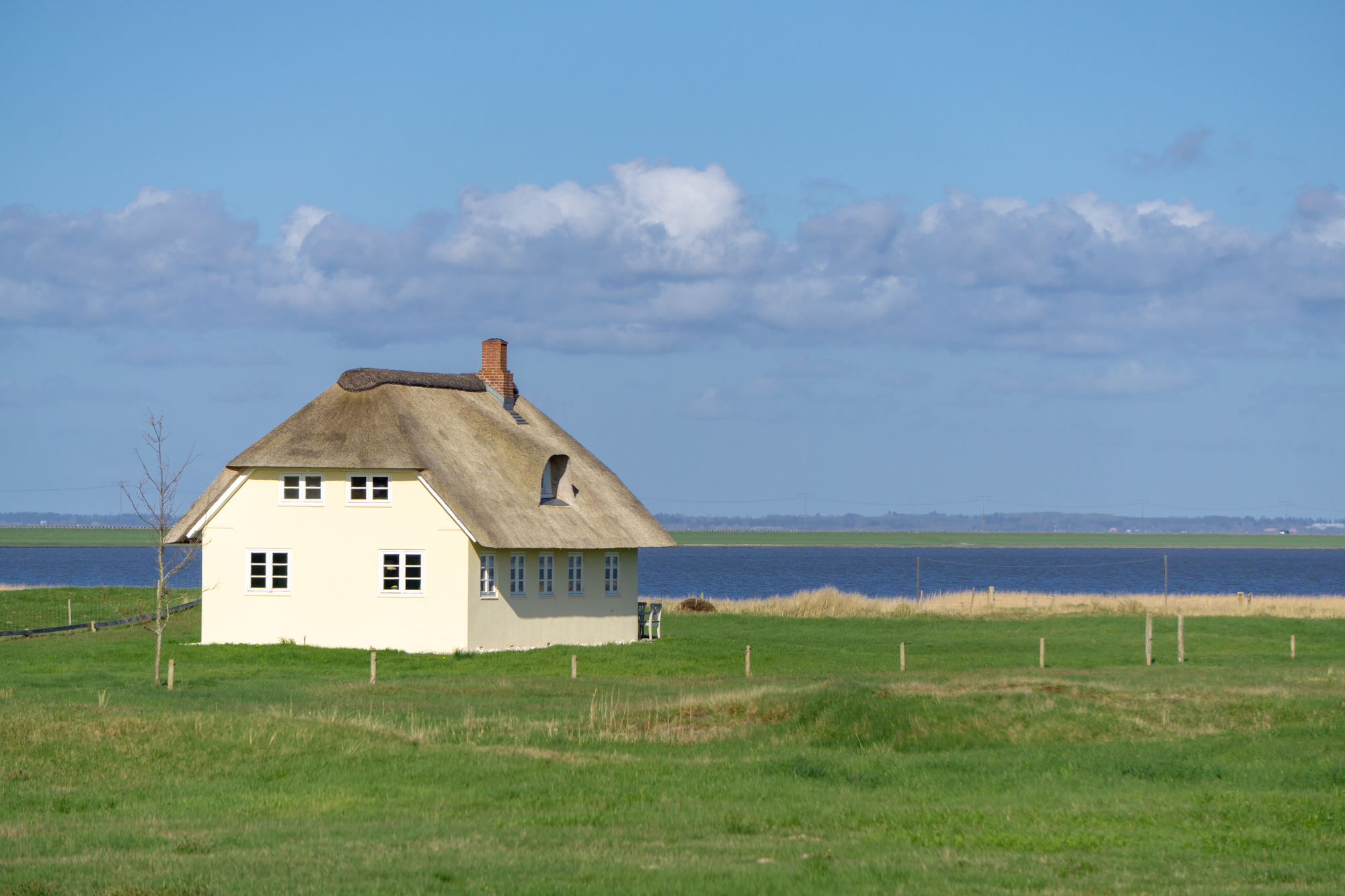 Traditionelles Haus am Wattenmeer