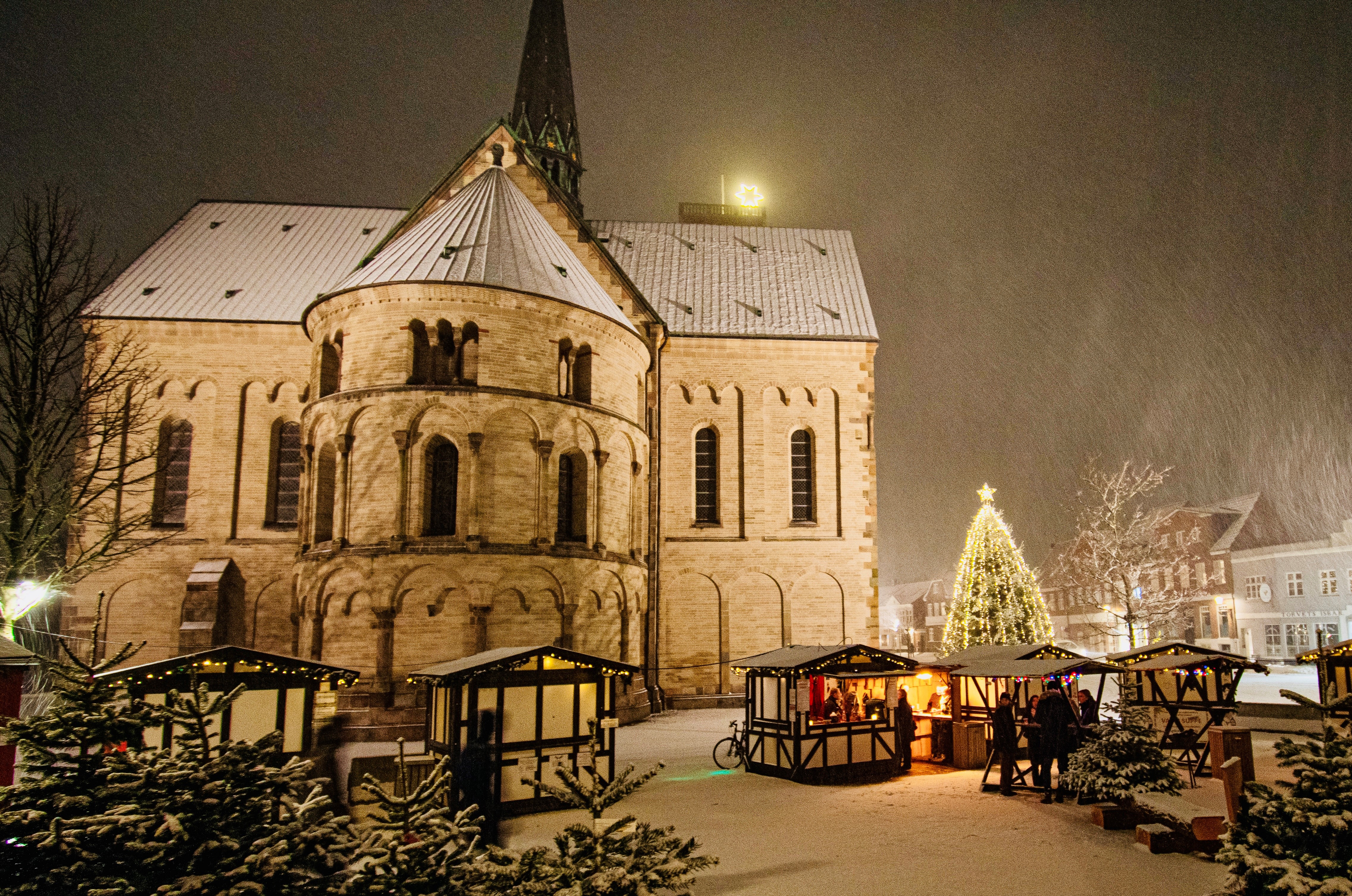 Der Ribe Dom und der Weihnachtsmarkt