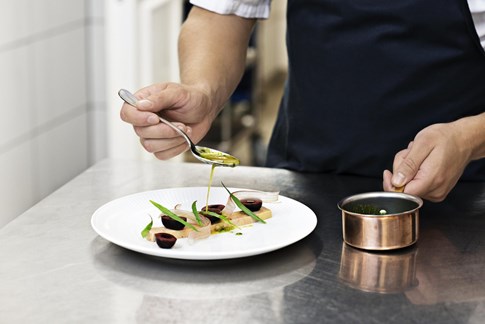 Tolles Gericht wird zubereitet