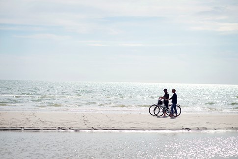 Mit dem Fahrrad an den Strand von Fanö