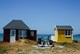 Ärö Strand mit Badehäuschen