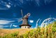Fanö Windmühle vor tiefblauem Himmel