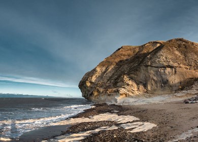 Bulbjerg in Nordjütland mit Felsen