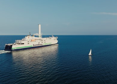 Eine Scandlines-Fähre