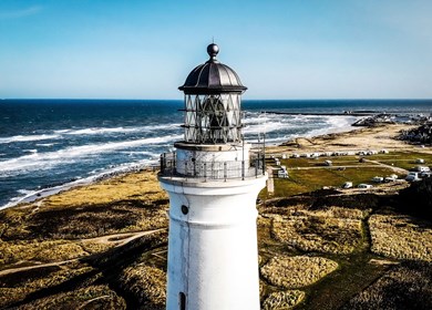 Hirtshals Leuchtturm Luftbild