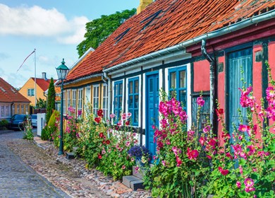 Allinge mit typischem Häuschen 