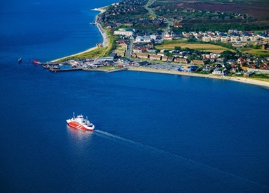 Die FRS Syltfähre vor List auf Sylt